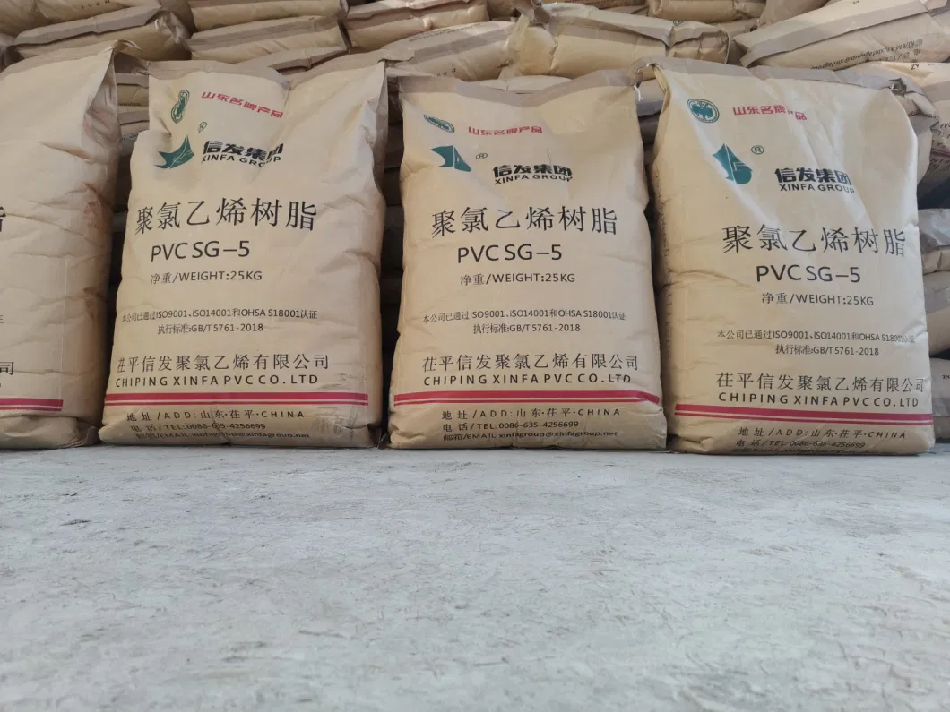 Free Sample Polyvinyl Chloride China Factory Price White Chemical Powder Granular Sg3 Sg8 Sg5 K67 PVC Resin