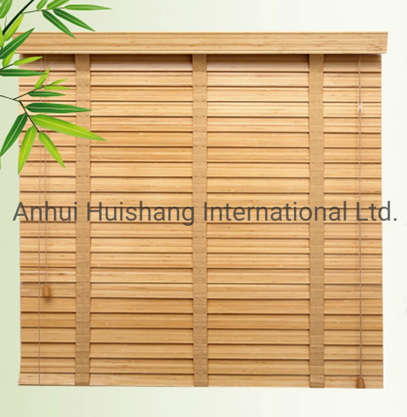 Solid Bamboo Window Curtains as Venetian Blinds