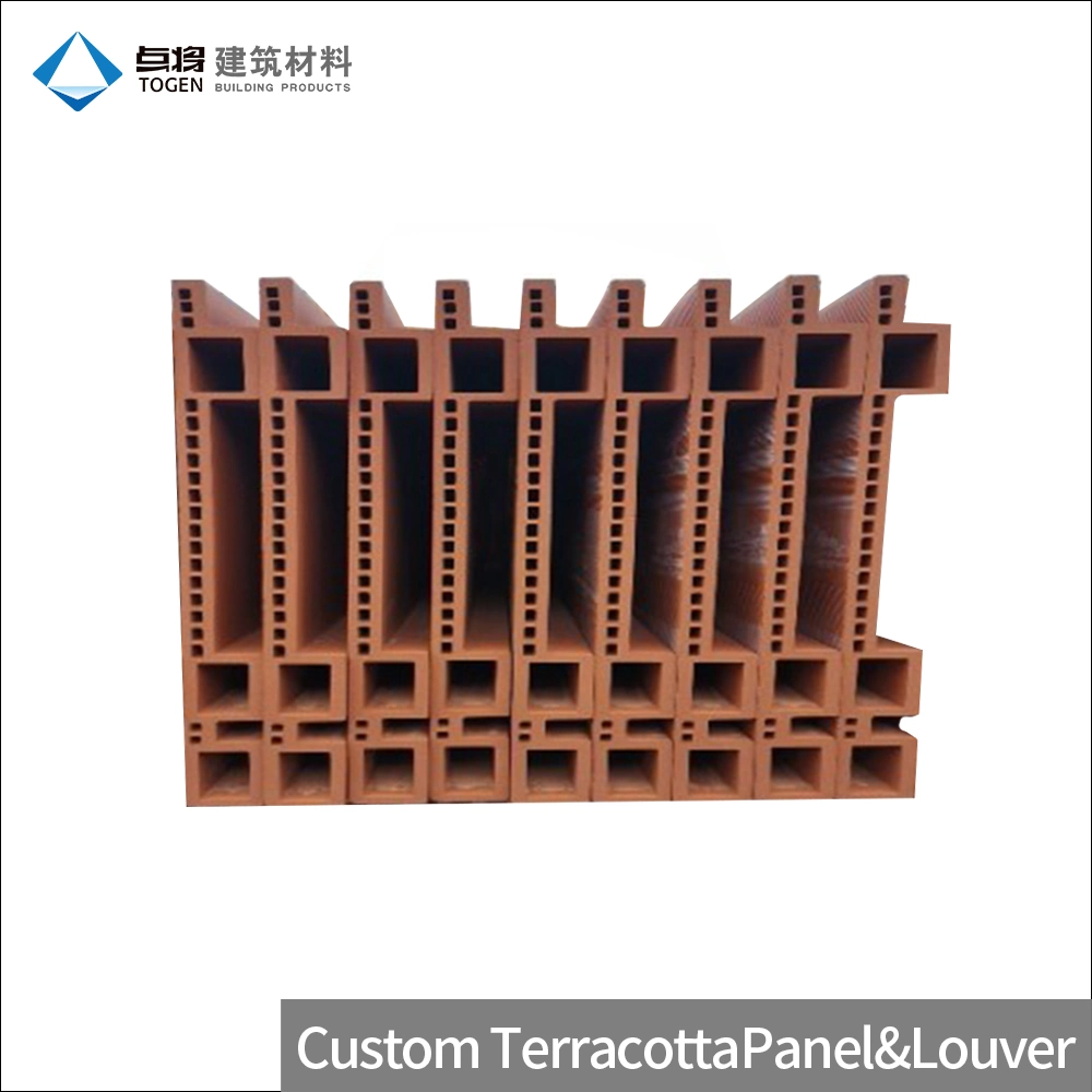 Togen Building Cladding Material Terracotta Facade Panel Terracotta Louver Curtain Wall