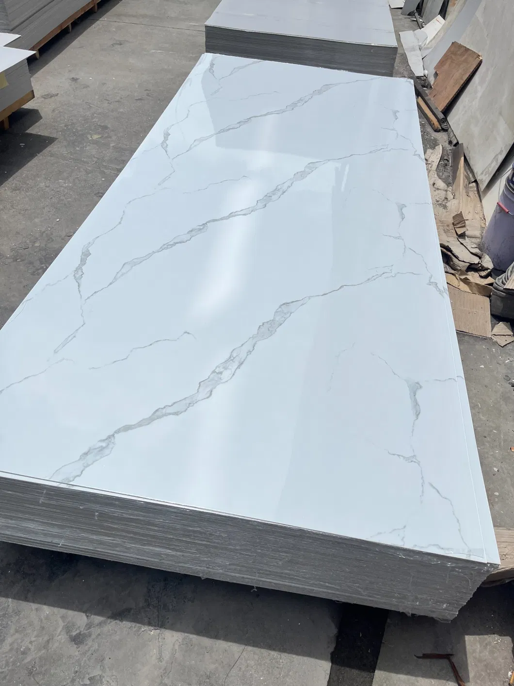 PVC Wall Sheet UV Coating Board PVC Marble Sheet for Interior Decoration