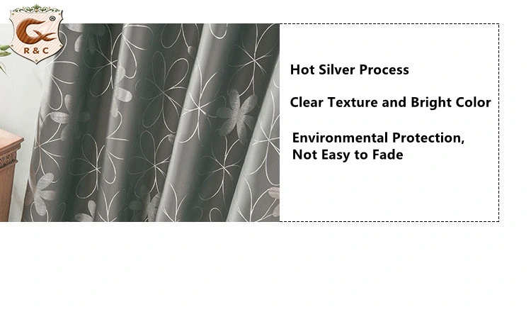 China Cheap Blackout Polyester Embroidered Printed Shade Window Curtains for Home and Hotel