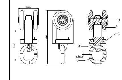 Aluminum Curtain Tracks Curtain Rail with Curtain Track Runners