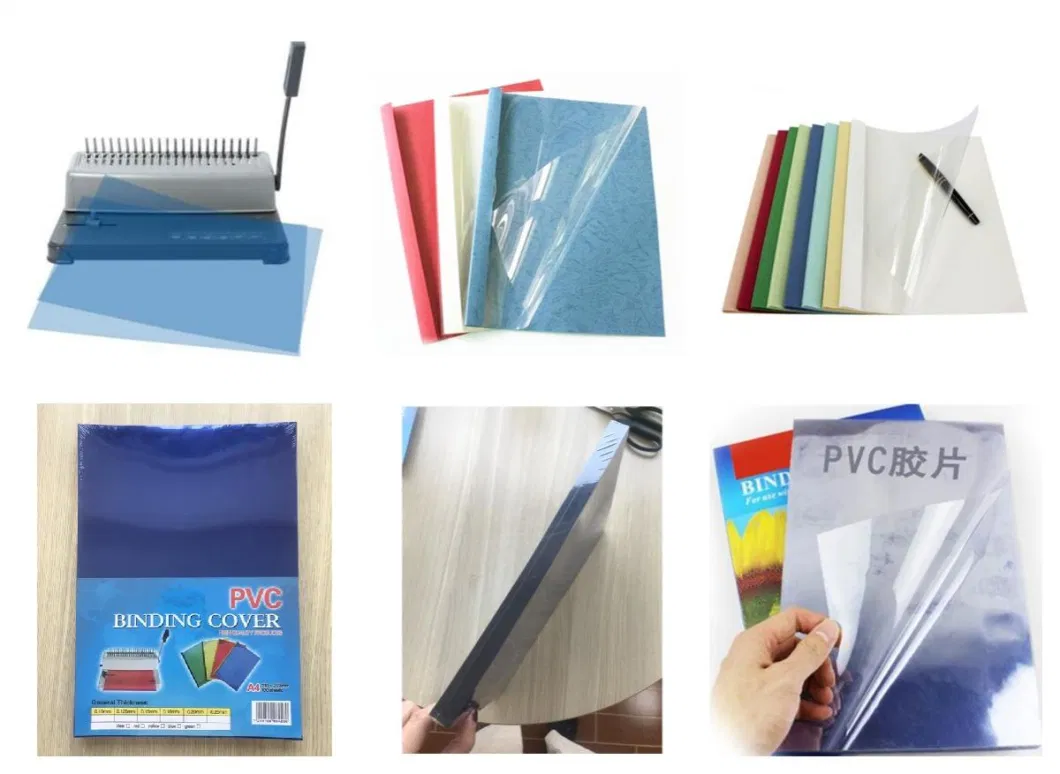 Transparent Colored PVC Sheet PVC Binding Cover