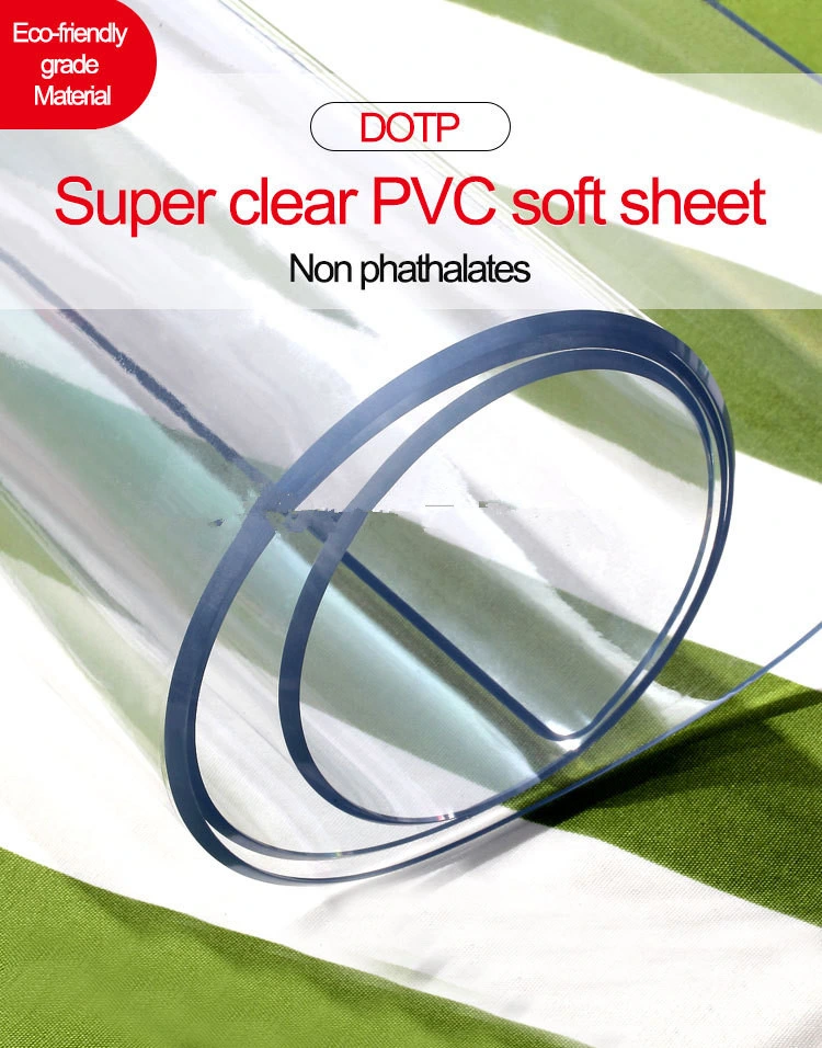 Hot Sale Transparent 0.08mm-5mm Thickness PVC Film Roll PVC Soft Sheet