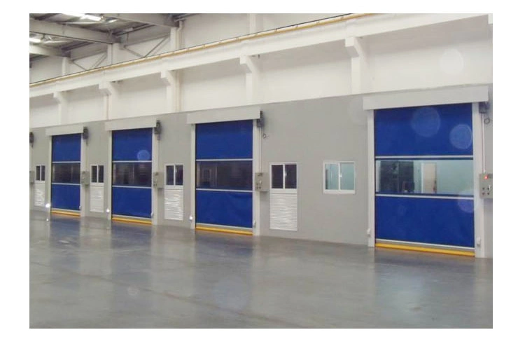 Industrial Automatic Overhead PVC Curtain High Speed Revoling Shutterfor Warehouse or Factory