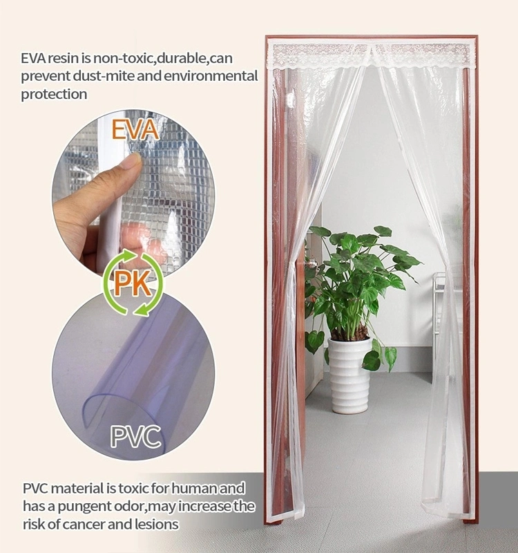 EVA Plastic Friendly Healthy Oil-Proof Air Condition Screen Window/Door Curtain