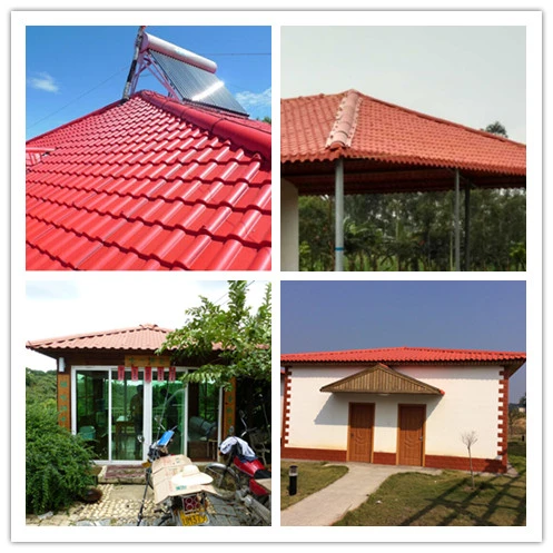 Big Wave Roma Style ASA PVC Synthetic Corrugated Plastic Roofing Sheets for Portable House