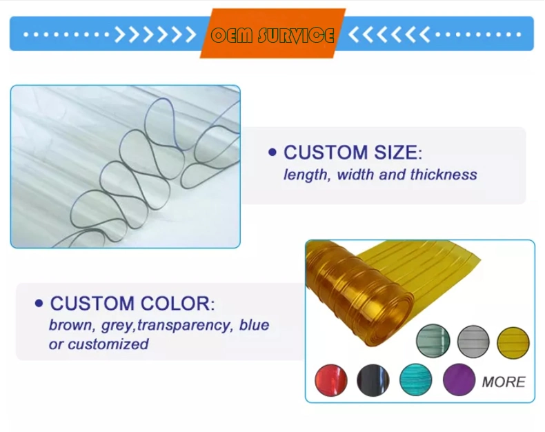 CE Standard Factory Price Transparent Super Clear Plastic Strip PVC Vinyl Door Curtain