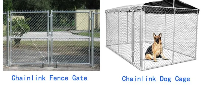 6X6 Galvanized PVC Coated Chain Link Fence Temporary Panels