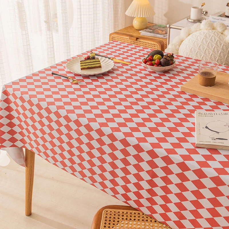 Home Textile Christmas Table Cloth PVC Kitchen Tablecoth