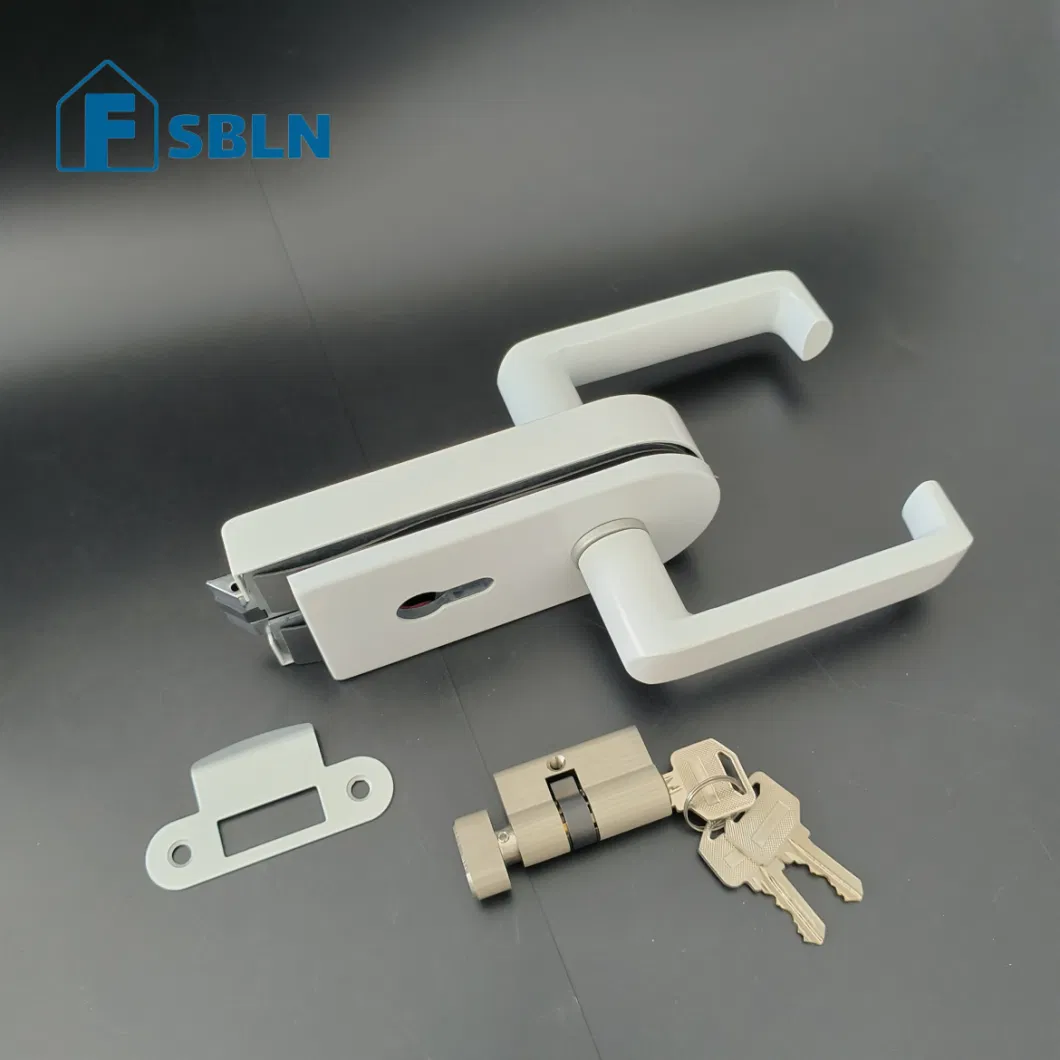 Hot Selling Zinc Alloy Glass Door Lock Aluminum Lock Door Handle Lock Hardware