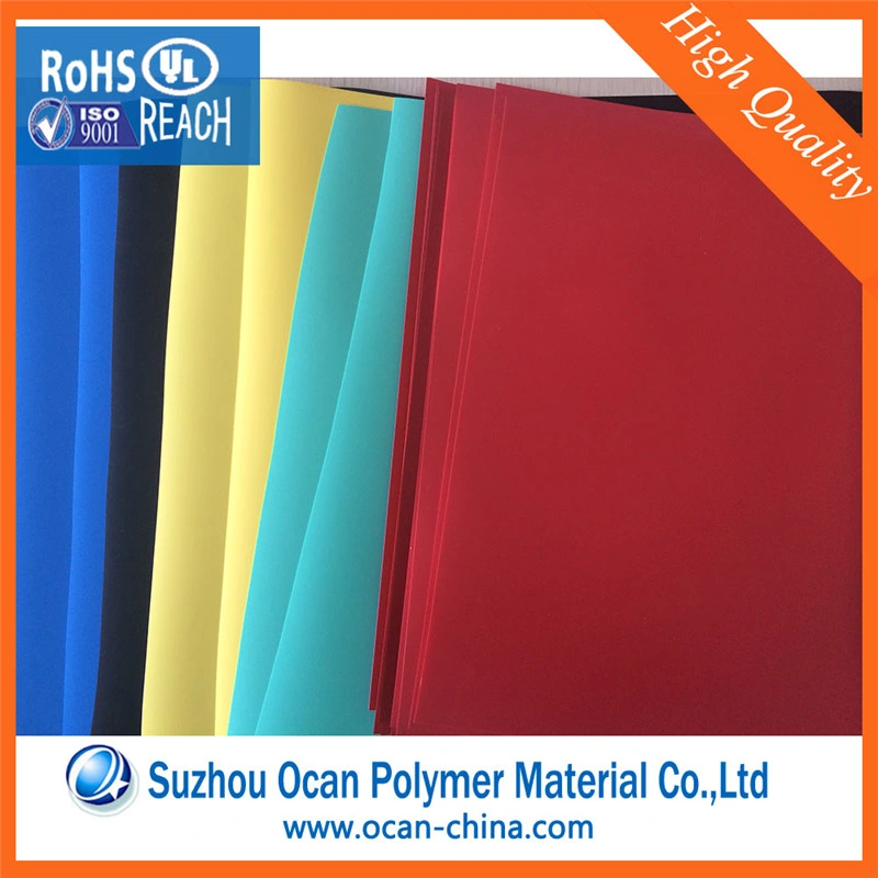 Colored Embossed Transparent PVC Rigid Sheet for Binding Cover