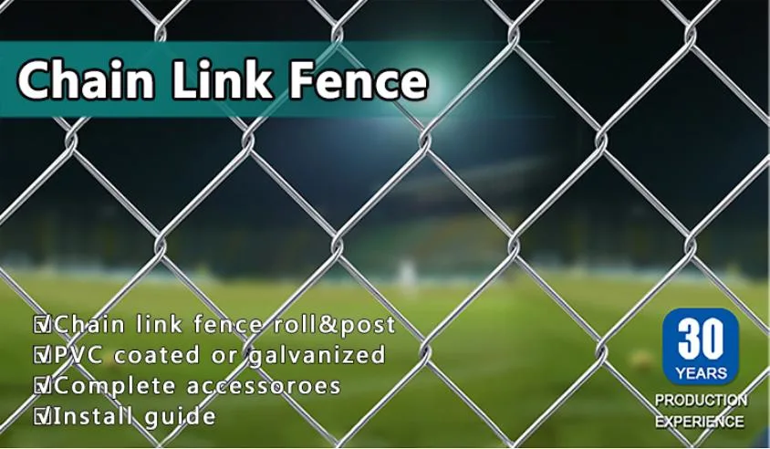 6X6 Galvanized PVC Coated Chain Link Fence Temporary Panels