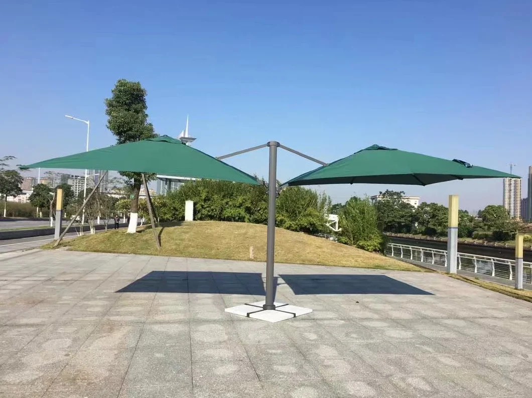 Commercial Umbrella Outdoor Sunshade Double Headed Circular Large Roman Umbrella Hotel Commercial Street Outdoor Umbrella