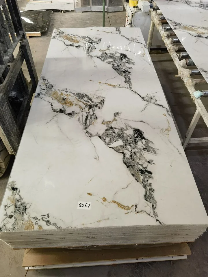 PVC Wall Sheet UV Coating Board PVC Marble Sheet for Interior Decoration