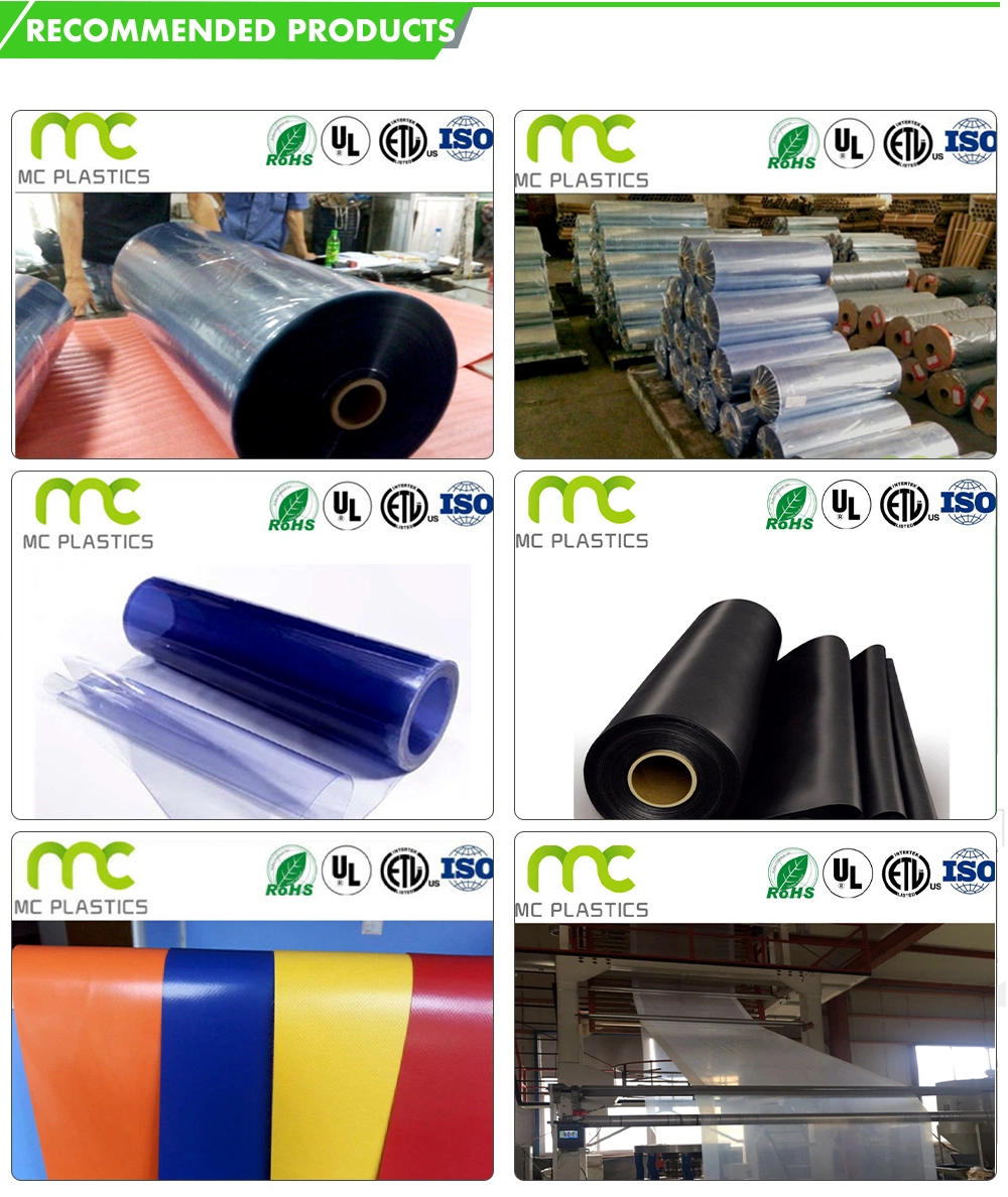 Flexible Plastic Protective PVC Sheet Film for Table and Door Curtain, Soft Super Clear PVC Film