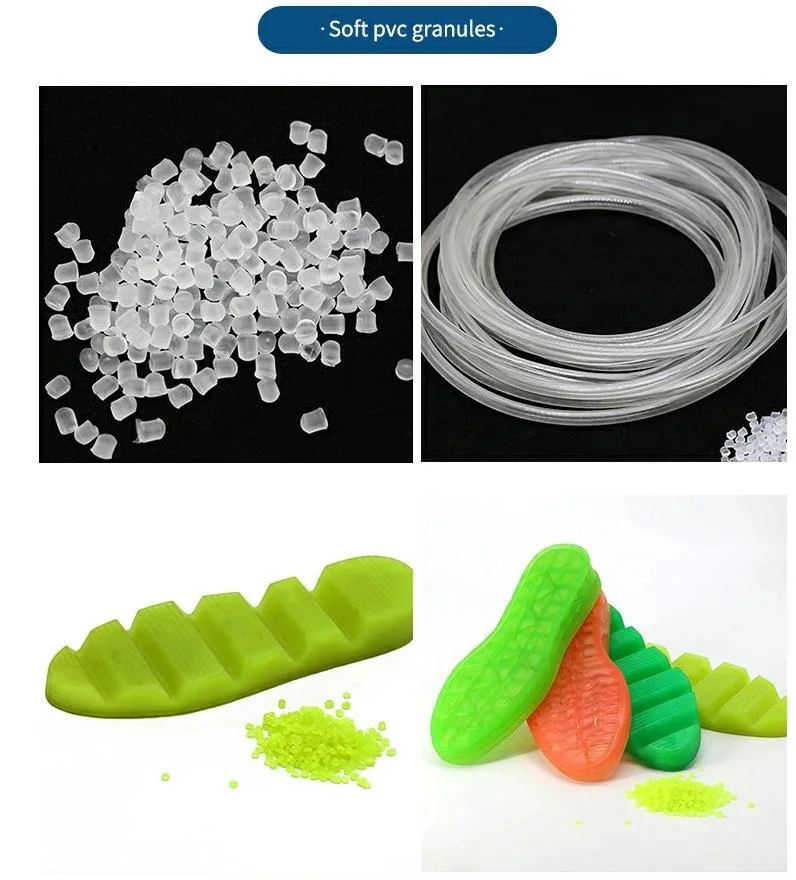 Virgin Transparent PVC Compound Particle for Clear Crystal Rain Boot Clear PVC Pellet Colored PVC Granule for Shoe Sole Boots