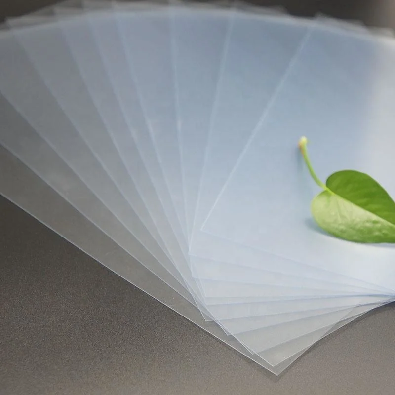 Thin Film Digital Printing Plastic Flexible Transparent PVC Sheet for ID Cards Anddocuments Production.