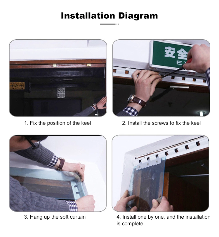 Clean Room ESD PVC Grid Curtain Anit-Static Grid Curtain 1.37m*30m*0.3mm Transparent Antistatic Curtain