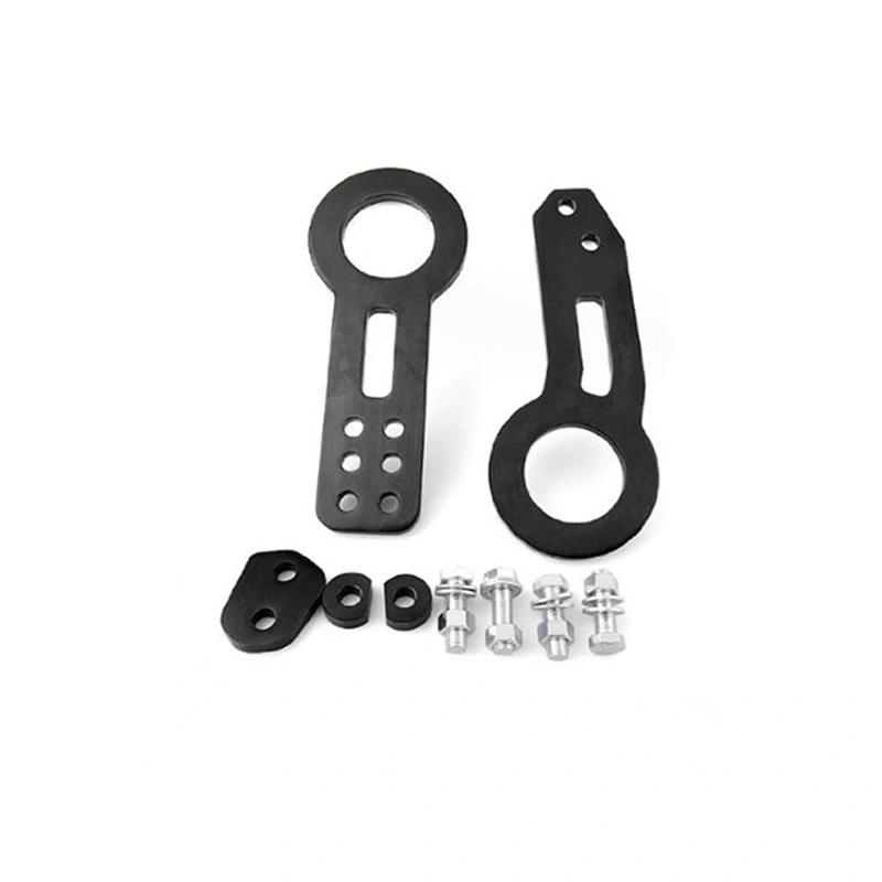 Racing Anodized Black Billet CNC Aluminum Towing Kit Tow Hook