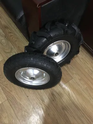 Turkey Market Pneumatic Heavy Duty Trolley Wheels Rubber Wheel Barrow Wheel