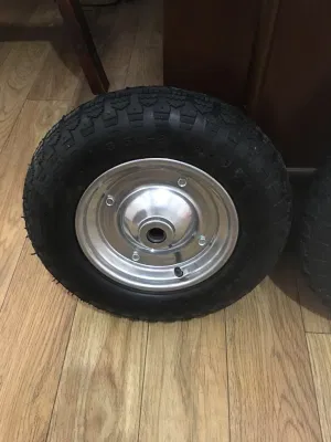 Turkey Market Pneumatic Heavy Duty Trolley Wheels Rubber Wheel Barrow Wheel