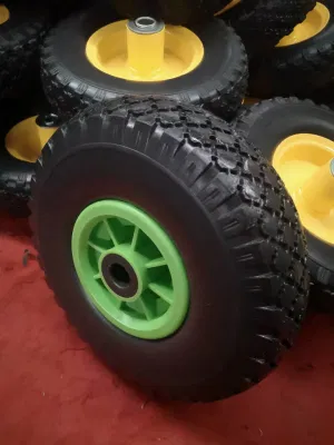 Turkey Market Pneumatic Heavy Duty Trolley Wheels Rubber Wheel Barrow Wheel