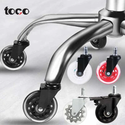 Toco Furniture Roller Office Transparent Casters Chair Casters Wheels