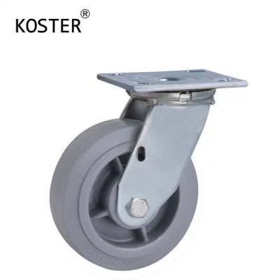 4inch 5inch 6inch 6inch Industry Heavy Duty Shopping Trolley TPR Caster Wheels