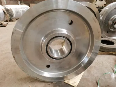 Customized Heavy Duty Portal Gantry Crane Wheel Industrial Trolley Electric Driven Rail Forged Wheels