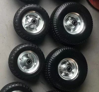 10 Inch Solid Rubber Castor Wheels Fix Swivel Castor