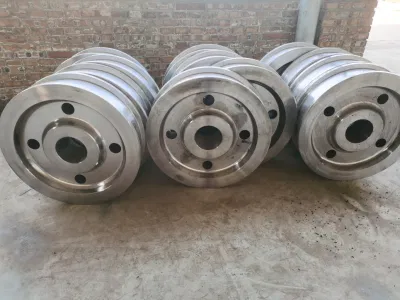 Customized Heavy Duty Portal Gantry Crane Wheel Industrial Trolley Electric Driven Rail Forged Wheels