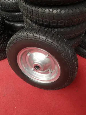 Turkey Market Pneumatic Heavy Duty Trolley Wheels Rubber Wheel Barrow Wheel