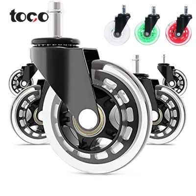Toco Furniture Roller Office Transparent Casters Chair Casters Wheels