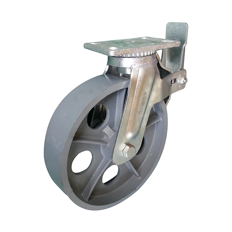 Heavy-Duty 12 Inch Polyurethane Scaffold Caster with Round Stem