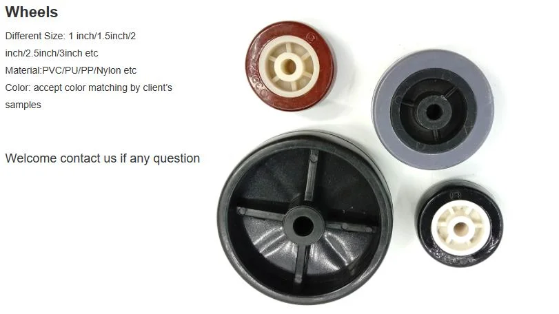 Industrial Movable Caster Wheels with Brake 1.5 Inch 2 Inch Caster Wheels for Disinfection Machine