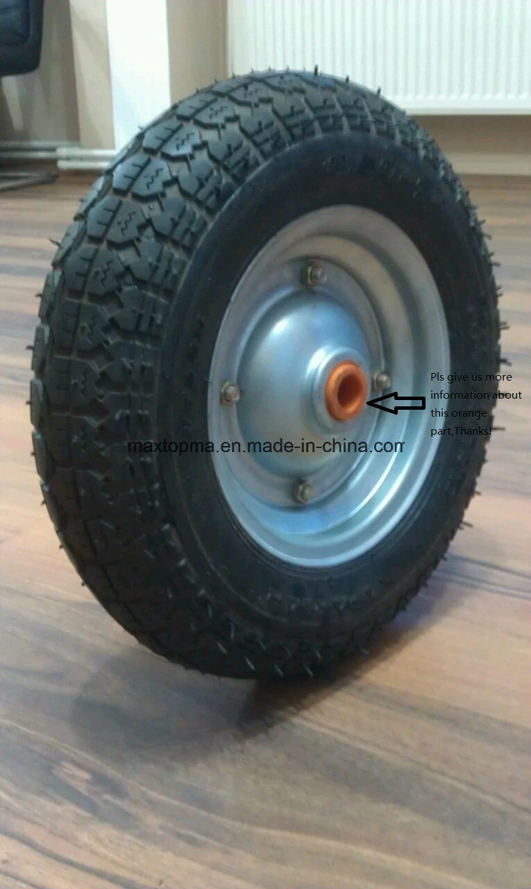 Turkey Market Pneumatic Heavy Duty Trolley Wheels Rubber Wheel Barrow Wheel