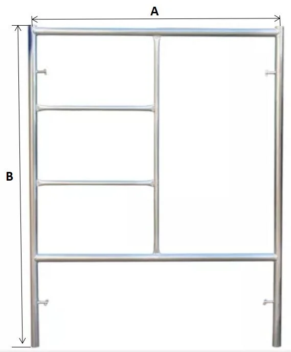 Scaffold H-Frame Set with Walk Board Ladder and Wheel Caster