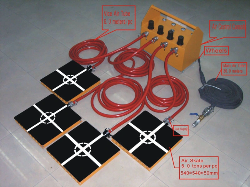 Air Casters Air Castors Air Skates, Air Moving Skates Four Air Modules Six Air Modules Float Heavy Duty Load Easily and Safety with CE/SGS Certificates