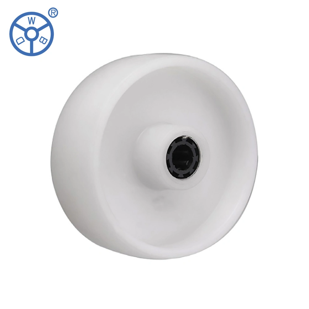 Wbd Manufacturer Industrial 100 mm 125 mm 6 Inch Castor White PP Plastic 5&quot; Locking Caster Wheels