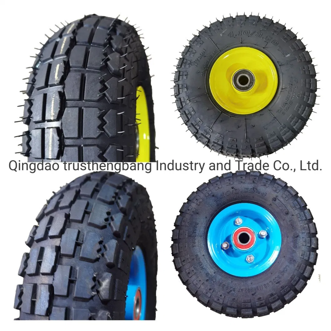 Source Factory Products 4.10/3.50-4 Swivel Rubber Pneumatic Tyre Casters