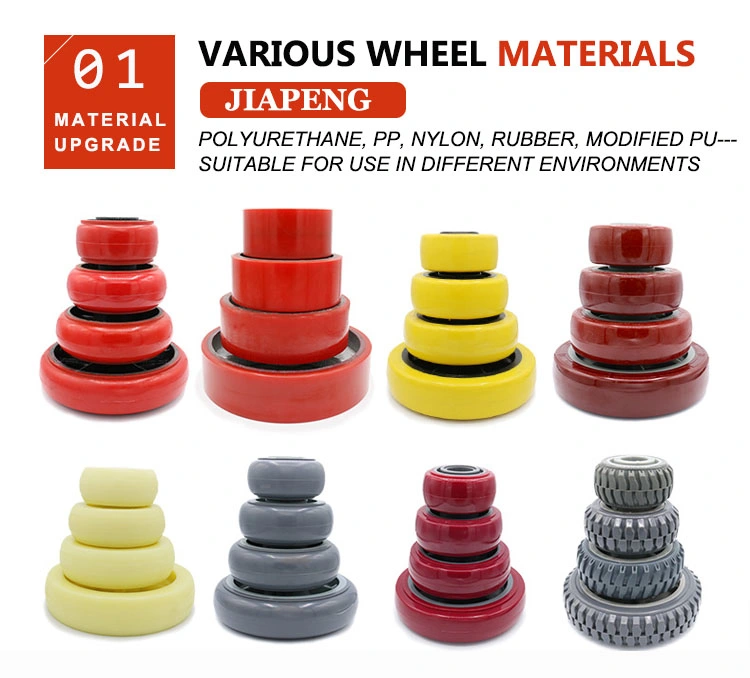 Heavy Duty Polyurethane Swivel Industrial Rubber Caster Trolley Cart Wheels