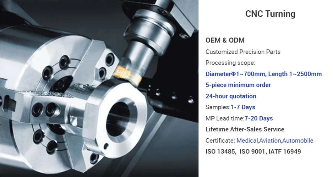 CNC Milling Turning Metal Service Aluminum Parts/Shaft/Airplane Parts/Industrial Equipment &amp; Components/CNC Machining