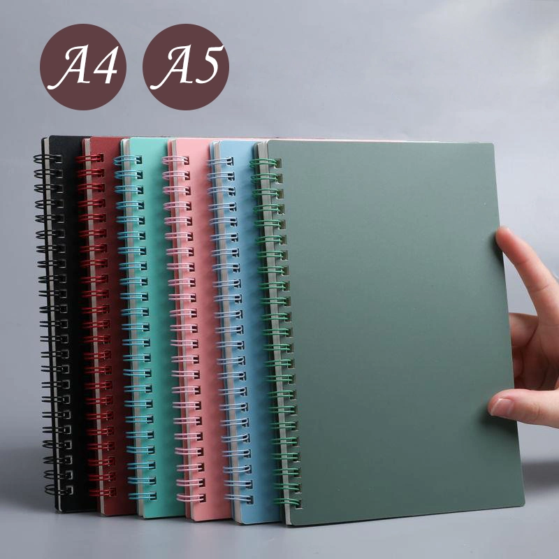 Professional Production of Hard Shell Kraft Paper Cover Spiral Notebook, School Supply of Homework and Painting Book
