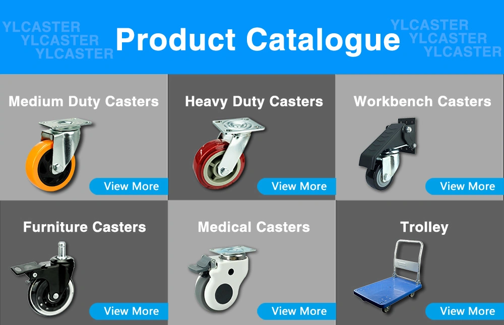 Ylcaster Single Bearings Caster Wheel U/V/H/Y Groove Internal Sliding Gate Wheel H Groove Ball Bearing Track Rollers