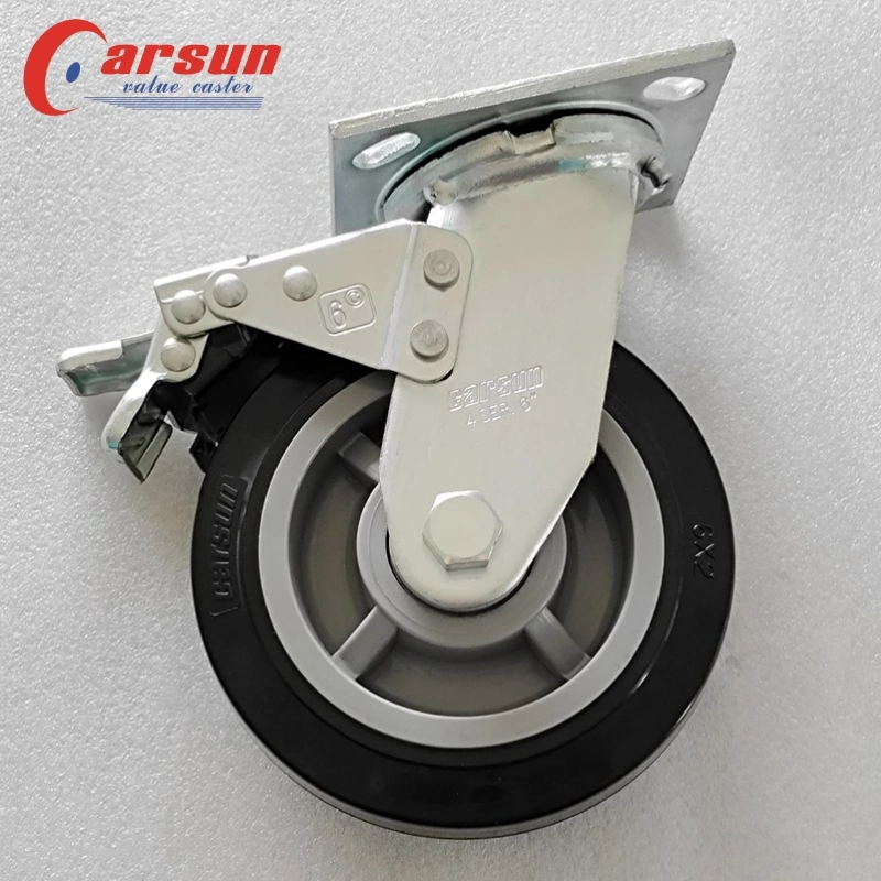 Cart Casters 3/4/5/6/8 Inch White Nylon Caster Wheels