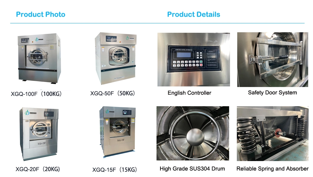 50kg Excellent Industrial Washing Machine (Laundry Washer Extractor)