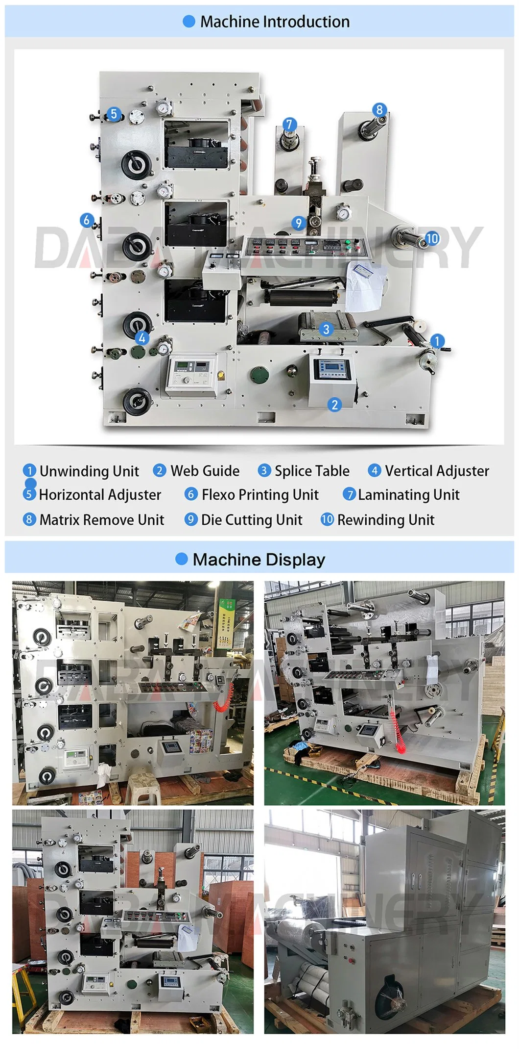 Dbry-320 Heat Thermal Labels Printing Machine