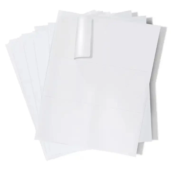 Self Adhesive Stickers A4 Sheet Custom Size Shipping Labels for Inkjet and Thermal Transfer Printer