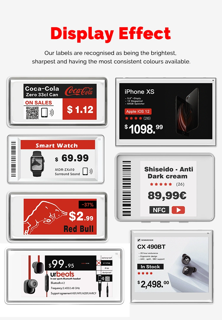 Coldroom Bluetooth ESL Pricer Electronic E Ink Price Label Demo Kit